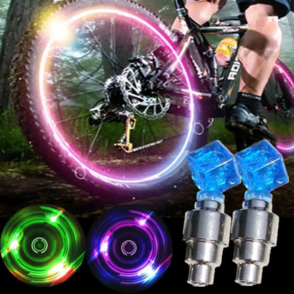 

1 Pair LED Lamp Flash Tyre Wheel Valve Cap Light Decor for Car Bike Motorcycle Red Light