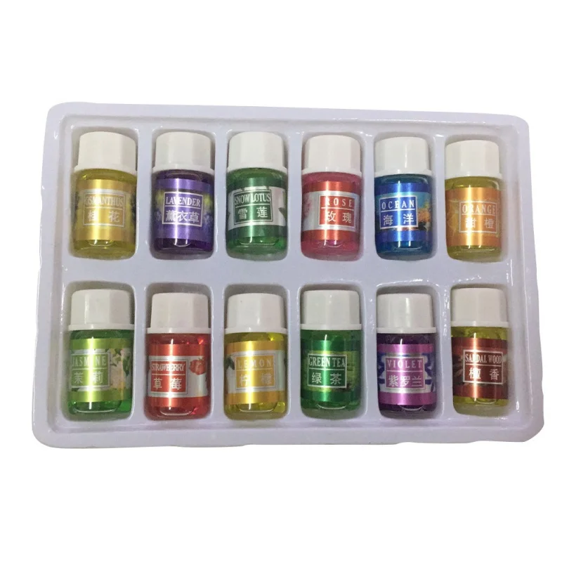 2019 10 ml 12 pcs سيارة العطور المكملات الهواء رائحة مزيل العرق طقم زيت أساسي غير سامة و المياه للذوبان العطر
