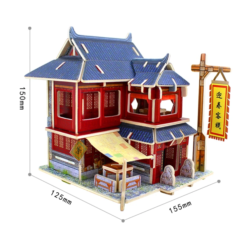 Robotime 13 видов DIY деревянный миниатюрный дом в мировом стиле сборные Модели Строительные наборы игрушка подарок для детей подростков взрослых F124