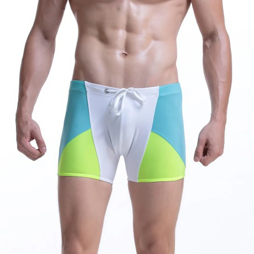 

Mens Breathable Swim Trunks Pants Swimwear Shorts Slim Wear Bikini Swimsuit Plus Size Sexy Elastic Beach Board Shorts Mens