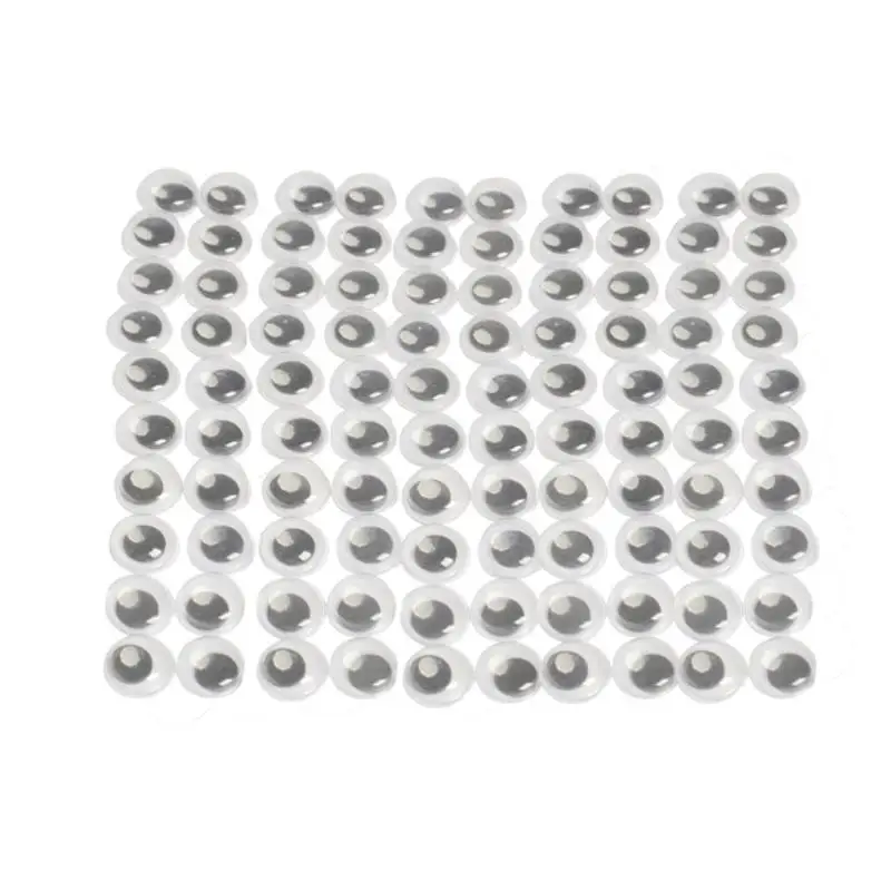 

100Pcs/1ot 10mm DIY Googly Eye for Crafts Movable Doll Eyeball Wiggly Black Doll Joggle Making Accessory Hand Doll Eyeballs
