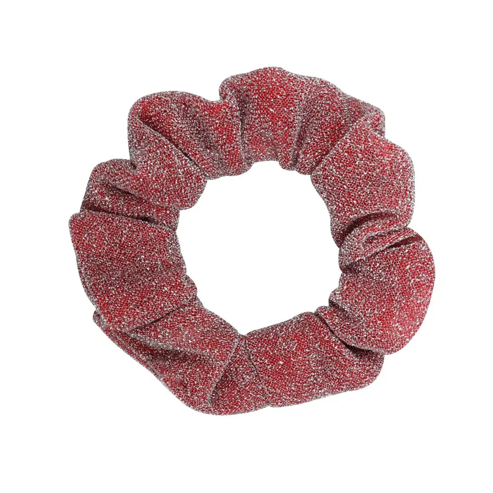 Аксессуары для волос блеск Scrunchies для женщин резинка для волос резинкой Сияющий светло Золотой Серый металлик хвост держатель Hairbands - Цвет: 3