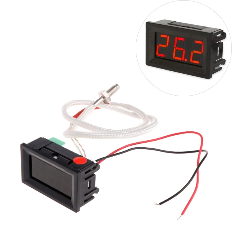 

1Pc XH-B310 Digital Thermometer 12V Temperature Meter K-type M6 Thermocouple Tester