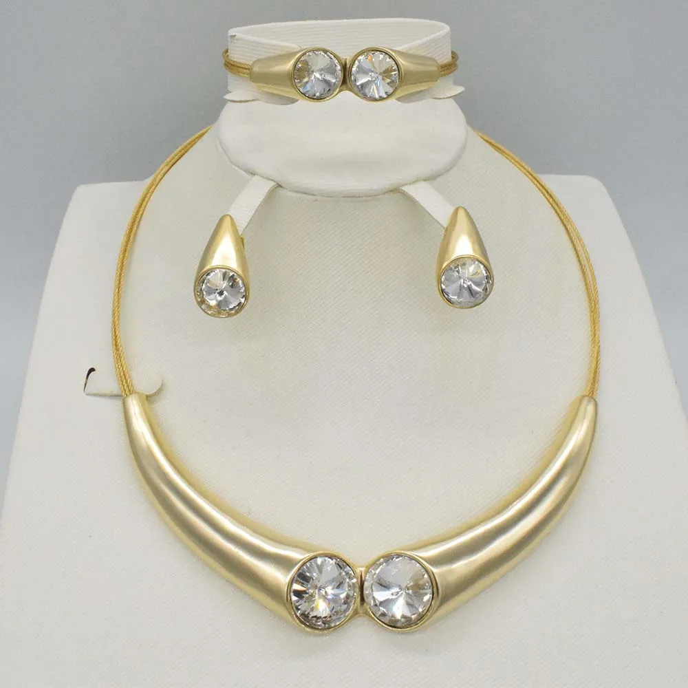 New High Quality Fashion Dubai Jewelry Set Rose/Silver/ Nigerian