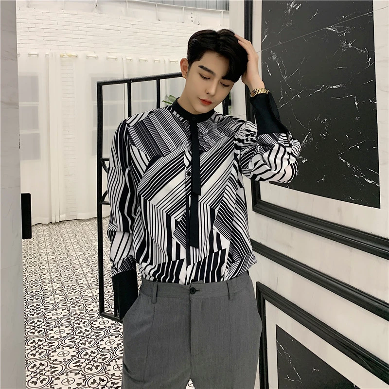 mens black and white party clothes