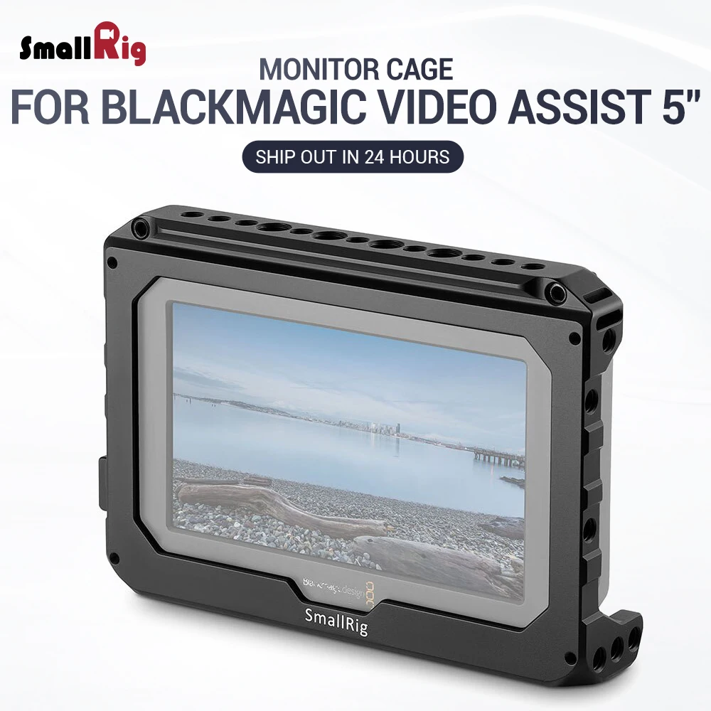 Клетка для монитора SmallRig для Blackmagic Video Assist 5 дюймов Все-в-одном монитор и HD рекордер с HDMI Lock-1726