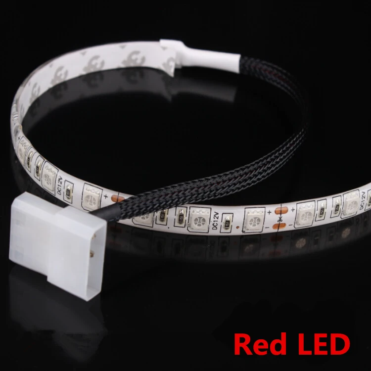 DIY DC12V PC Computer case radiator Main box Interior decoration Red ... DIY DC12V PC Computer case radiator Main box Interior decoration Red ...
