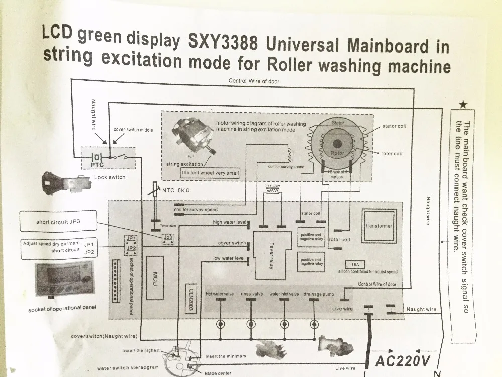 Набор для барабанной стиральной машины универсальная пластина SXY3388 хорошая работа