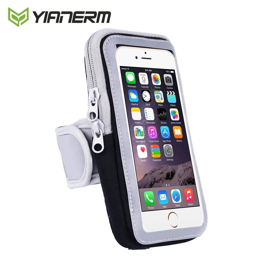 

Yianerm Sport Running Arm Band Bag for iPhone 6 6s Plus Phone Case Breathable Outdoor Pouch For Samsung Xiaomi Huawei 4-5.5 Inch