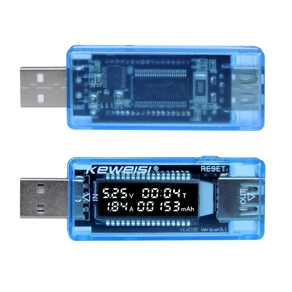 

1pc Voltage Meters Current Voltage Capacity Tester USB Volt Current Voltage Doctor Charger Capacity Tester Meter Power Bank
