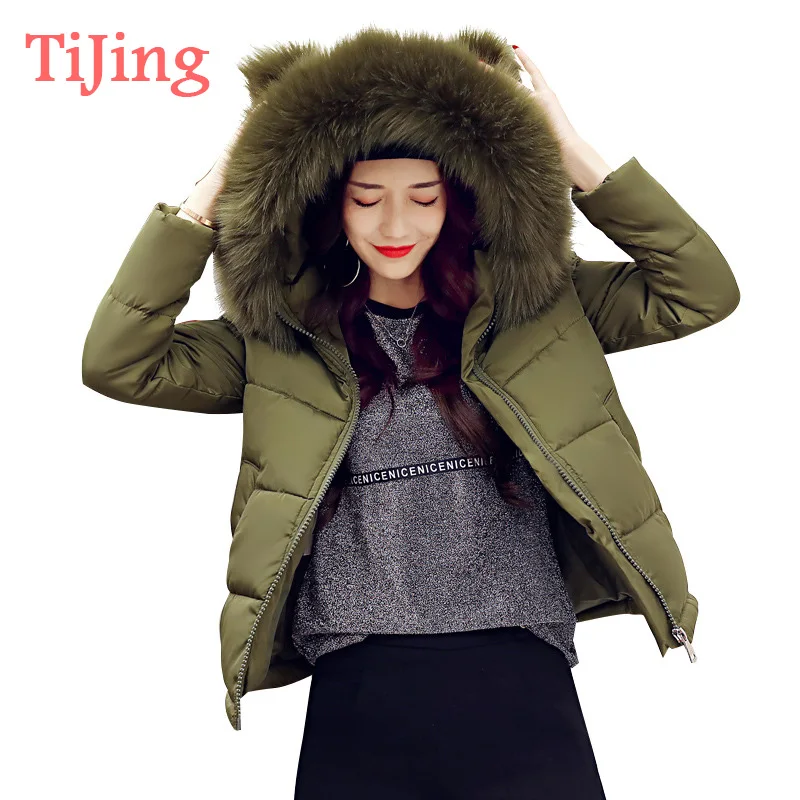 Winter Jacket Women Parkas for Coat Fashion Female Down Jacket With a ...