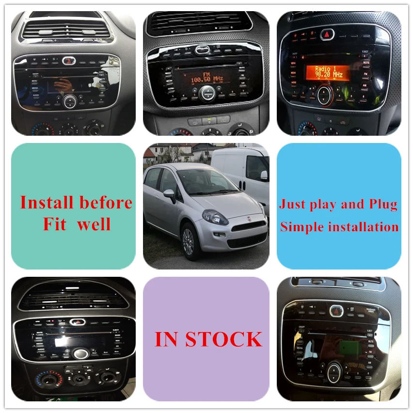 Flash Deal Android 7.1 Car Stereo DVD Player GPS Glonass Multimedia for Fiat Grande Punto Linea 2012 2013 2014 2015 Audio RDS Radio Stereo 0