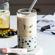 Ins Пномпень боросиликатное стекло Золотая чашка для воды домашняя чашка для молока сока чашка для питья мусс