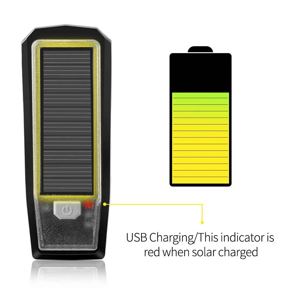 Best CoolChange Multifunctional Waterproof Solar Bike Light USB Rechargable Torch Cycling Horn Headlight MTB Bicycle Light Bell 18