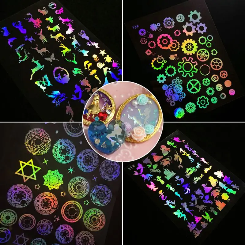 

Epoxy Resin Filler DIY Jewelry Making Tools Filling Materials Reflective Colorful Dark Luminous UV Glue Material Stuffing