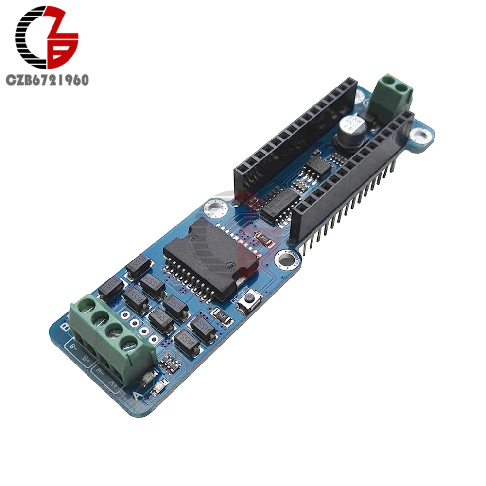 2A L298P Dual Full Bridge DC Stepper Motor Driver Module 5V-12V TTL Logic Level Relay Solenoid Motor Drive for Arduino Nano 3.0 