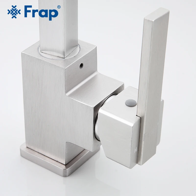 FRAP Kitchen Faucet space aluminum kitchen mixer faucet sink taps saving water deck mounted cold and hot water faucets          