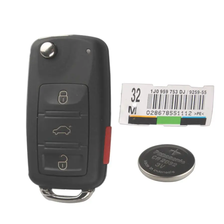 KEYECU Новый дистанционный ключ Yanhua 3 + 1 кнопка для VW Volkswagen Touareg 2002 2010 год 433 МГц ID46