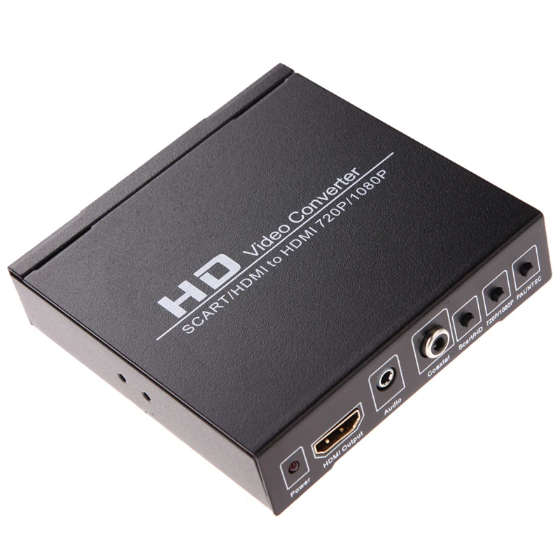 

Scart/HDMI to HDMI 720P 1080P HD Video Converter Box for HDTV DVD STB for PS2/PS3/PSP/Wii/XBOX360
