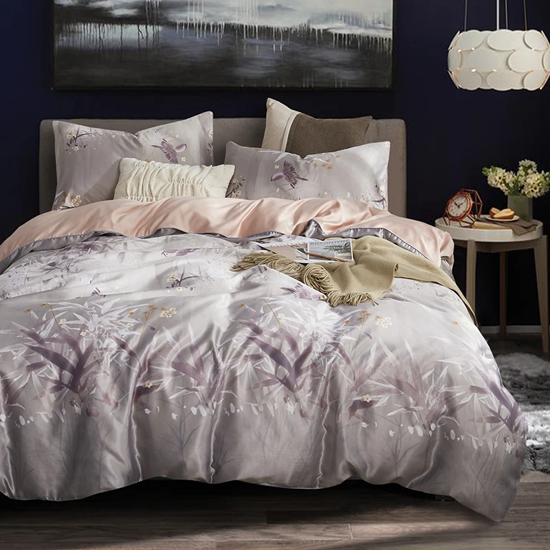 

Bohemia Style Luxury Bedding Set Queen King Size Beautiful Boho Duvet Cover Silky Bed Sheet Set Pillowcase Bedclothes Bed Linen