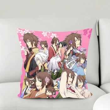 

Oct. New Style Home Textile Hakuouki Anime Okita Yukimura 2WT 2way One-sided Two-sided Square Pillow Case Gift #40975B