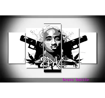 

Tupac Amaru Shakur Canvas Painting Living Room Home Decor Modern Mural Art Oil Painting