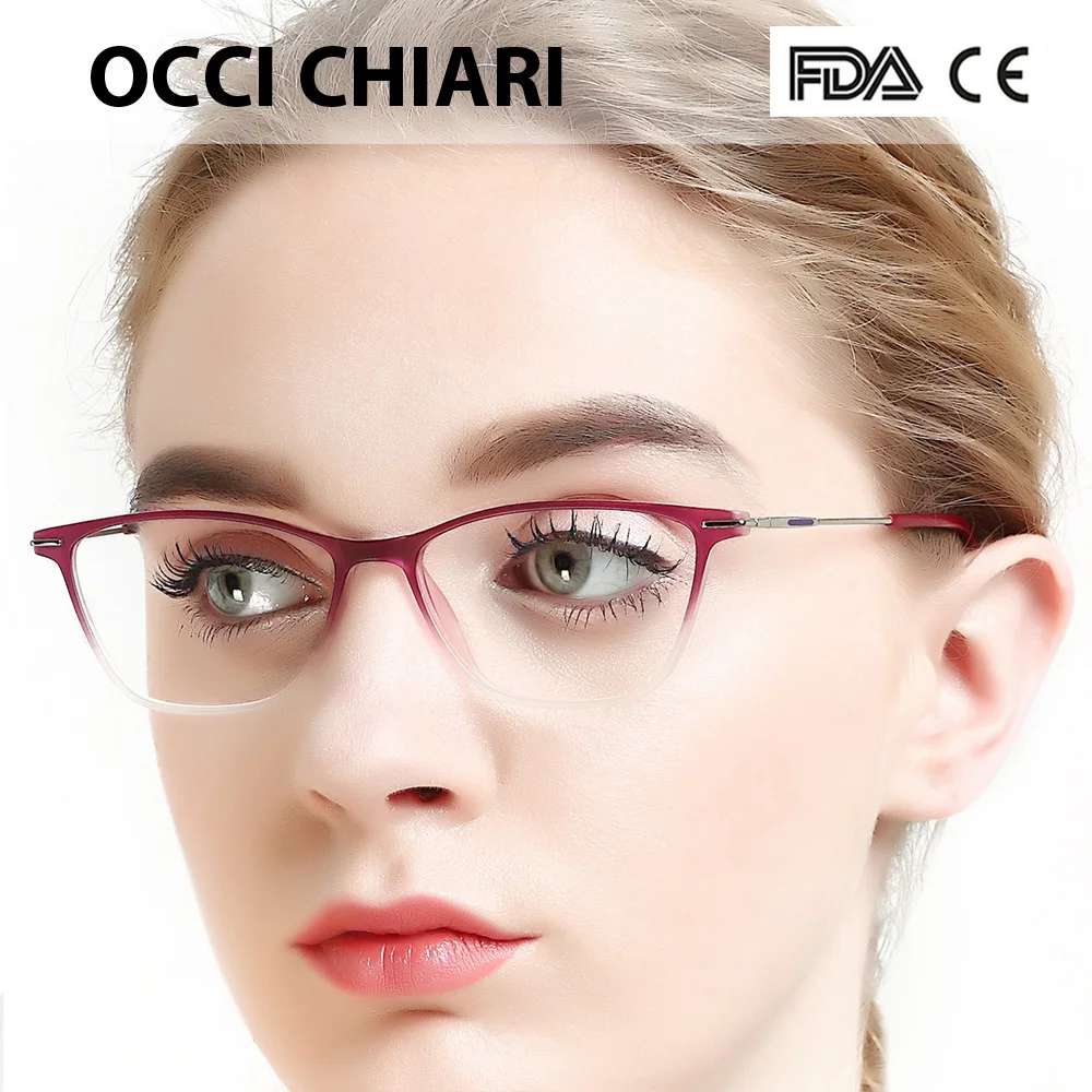 OCCI CHIAR Cat Eye Blue Light Glasses Frame Women Computer