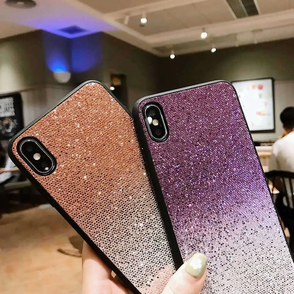 Kisscase украшение градиентный телефонный чехол для iPhone XR X XS MAX 8 7 Plus Роскошные
