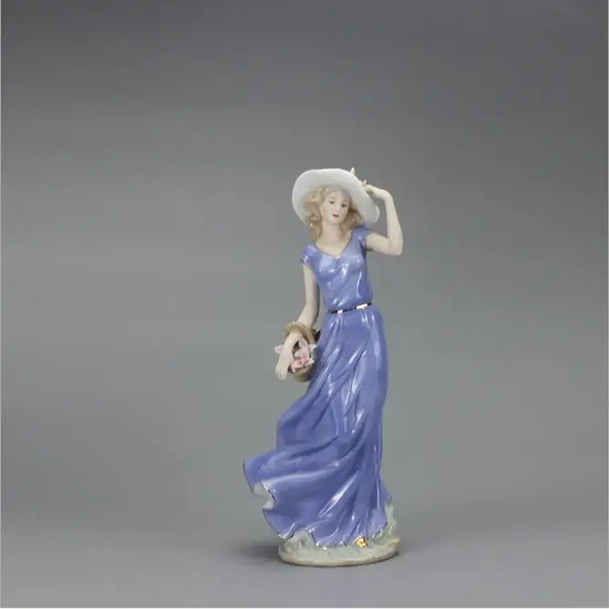 

High Grade ceramic Elegance gentle goddess figurine home decor crafts room decor Wedding handicraft ornament porcelain statue