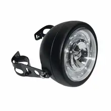 28 millimetri-36 millimetri di Montaggio Nero Del Motociclo HA CONDOTTO il Faro Laterale Staffa di Montaggio Testa della lampada Cafe Racer per le Moto Cruisers choppers Bobber
