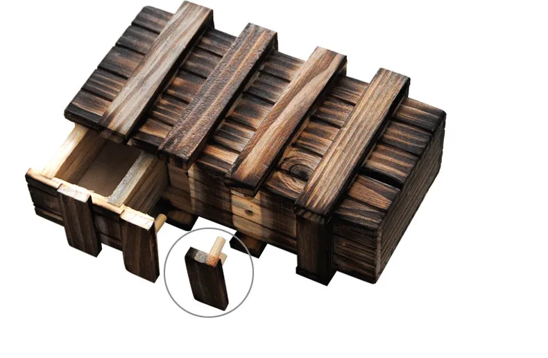 Деревянные головоломки Ящик с потайной деревянный ящик Magic отделение Логические развивающие Игрушечные лошадки для Детский подарок