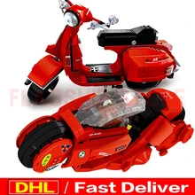 XingBao 03001 игрушка leping Citizen Akira Moto XingBao 03002 The Vespa P200 мото строительные блоки кирпичи игрушка модель DIY подарок leingesly