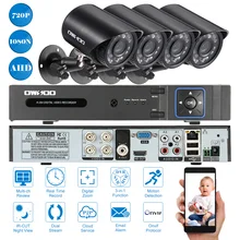 OWSOO 4CH полный 1080N P2P сетевой видеорегистратор видеонаблюдения Системы 4 шт. 720 P 1500TVL AHD камера водонепроницаемая камера видеонаблюдения Android/iOS APP Управление