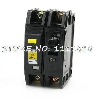 

3000A Overload Protection 1P+N Moulded Case Circuit Breaker DZ12LE-63 40A