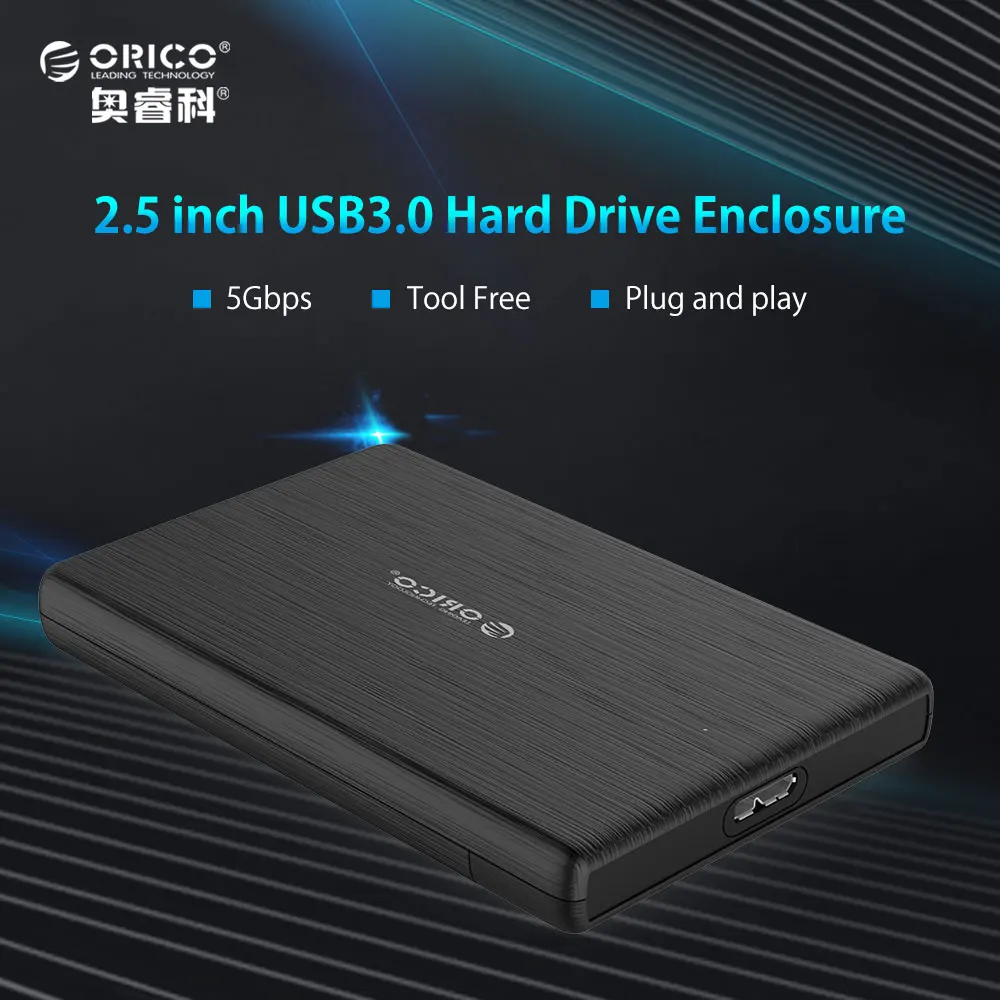 2.5 Inch HDD Case USB3.0 Micro B External Hard Drive Disk Enclosure