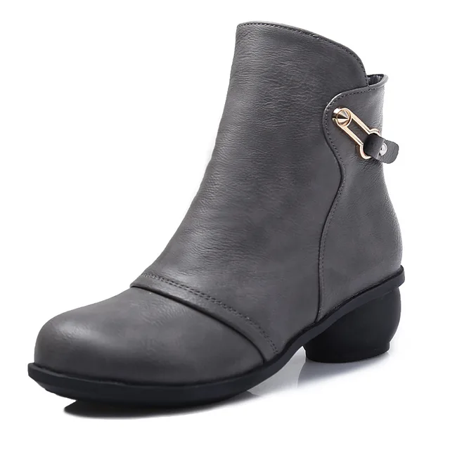 Mens Pumps Fur Inside Warm Zipper Business Work Winter Work Ankle Mens Pumps Fur Inside Warm Zipper Business Work Winter Work Ankle