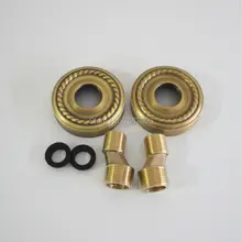 Рекламный смеситель для душа, запасная часть, античный черный бронзовый угловой клапан, кран, аксессуары GI1320