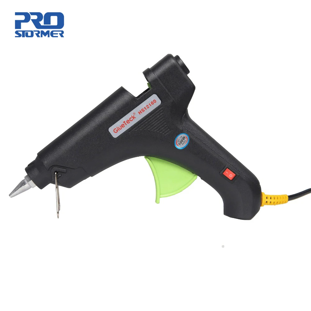 

Prostormer 100W Hot Melt glue gun home repair DIY professional high quality bracket Hand Tools 11mm glue stick 100-240V 50-60Hz