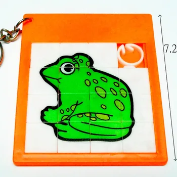 

60piece Frog Slider Puzzle with key chain Sliding 389 Party Favor Vending Gift Pinata Filler Loot Favours Gift Toys Bags Novelty