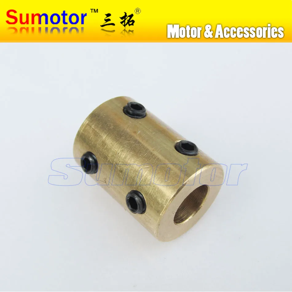 Brass Rigid coupling for Motor shaft OD14mm 16mm L22mm with Tighten