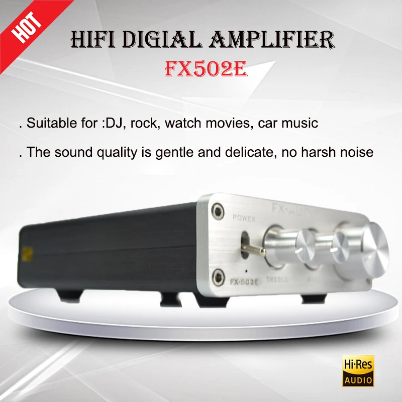 FX-Audio FX502E Amplifiers TDA7498L Hifi Digital Amplificador 68W*2 Portable Power Audio Amplifier Portable Stereo Sound AMP FX-Audio FX502E Amplifiers TDA7498L Hifi Digital Amplificador 68W*2 Portable Power Audio Amplifier Portable Stereo Sound AMP
