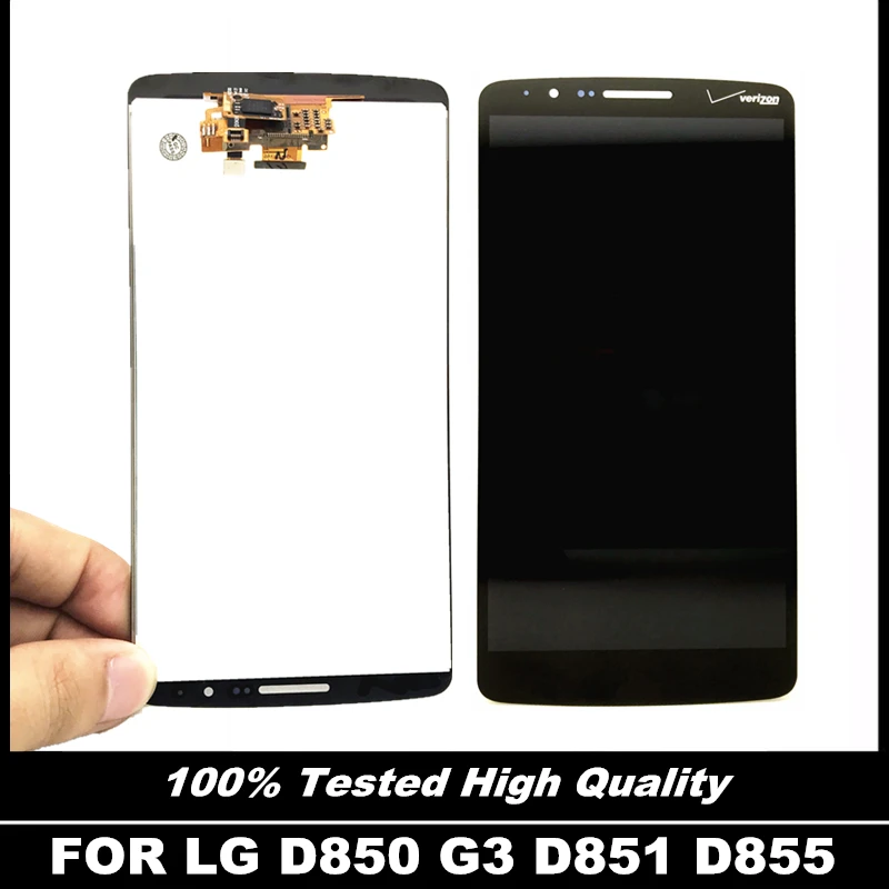 100% тестирование Дисплей ЖК дисплей Замена для LG G3 D850 D851 D855 мобильного телефона