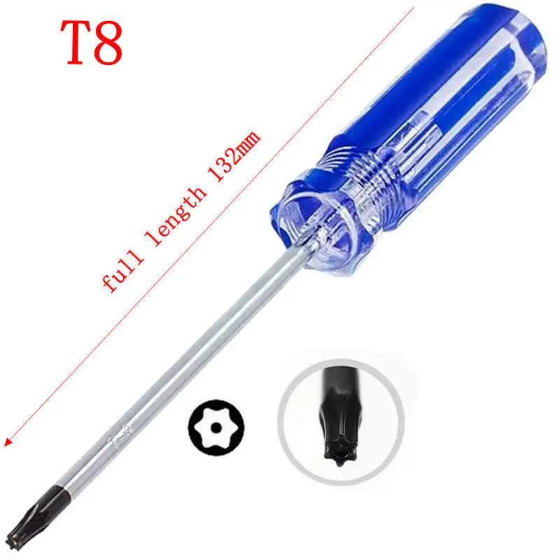 

1PCS T8 Torx Security Screw Driver Tamper Proof Screwdriver Security Torx Driver For XBOX One Xbox 360 Wireless Controller Game