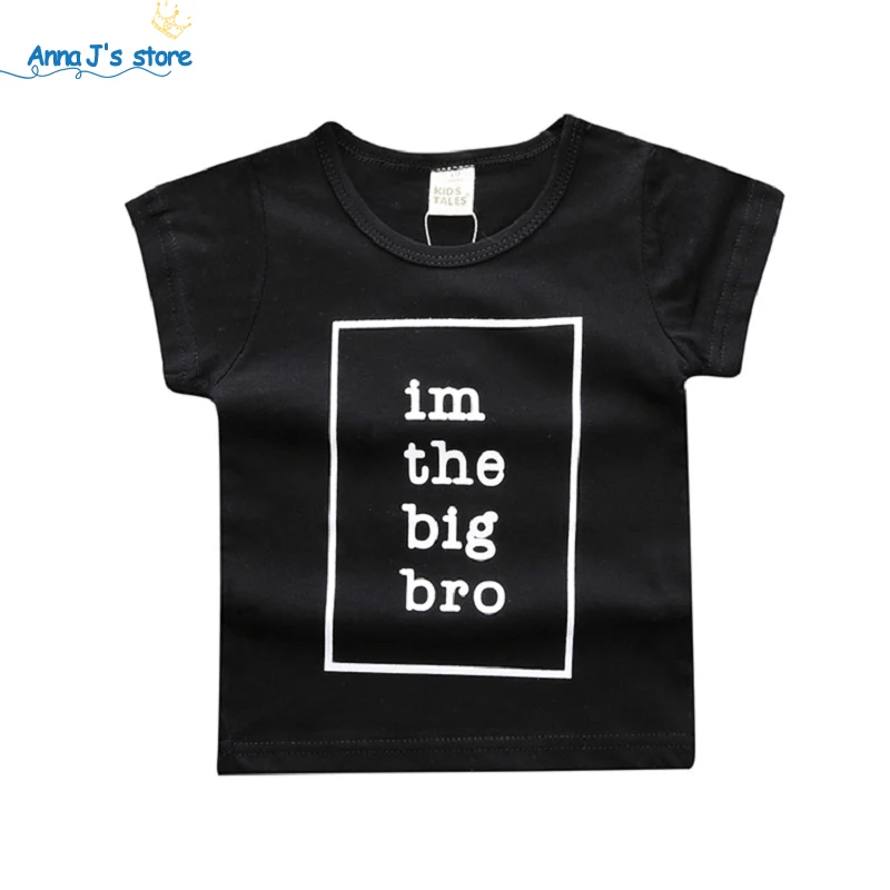 

ZX243 bebe summer clothes Boys fashion letter big brother Clothes Kids Short T-shirts Girls Clothes Kids Clothes Boys Tee 2019