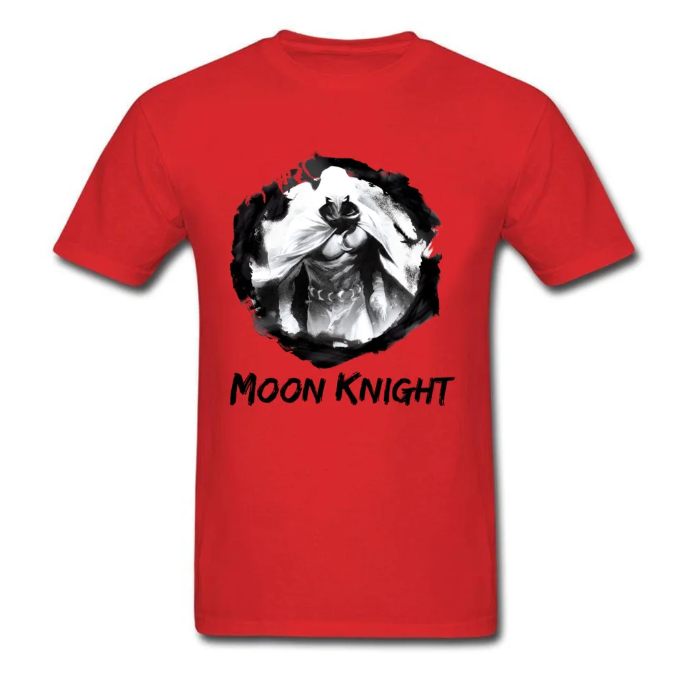 O-Neck Star War Moon Knight Portal 100% Cotton Mens Top T-shirts Summer Tops T Shirt Newest Clothing Shirt Short Sleeve Moon Knight Portal red