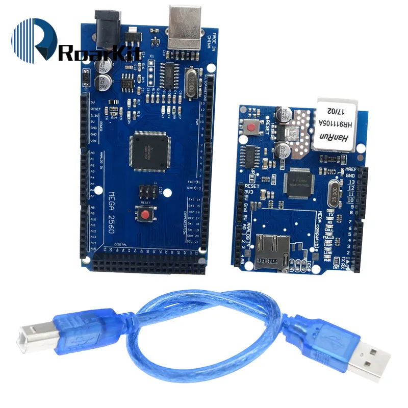 Сетевая плата расширения UNO Ethernet W5100 sd карта для arduino с Mega 2560 R3 Mega2560 REV3|shield for arduino|uno