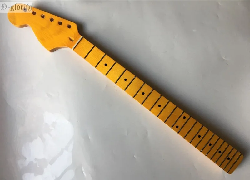 

left hand big guitar neck 22 fret yellow color