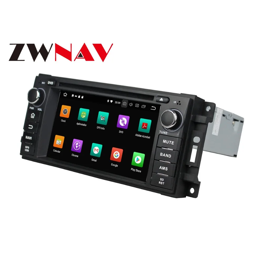 Top Android 8.0 Car DVD player GPS navigation radio Stereo for Jeep Grand Cherokee Compass Wrangler 2010 UNIT auto multimedia 3