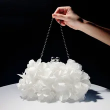 BENVICHED Женские Нейлон вечерняя сумочка весенние туфли женские цепочки, коралловые Подвески белая сумка на одно плечо сумка парадный вечерний костюм сумка для ужина Сумочка c441