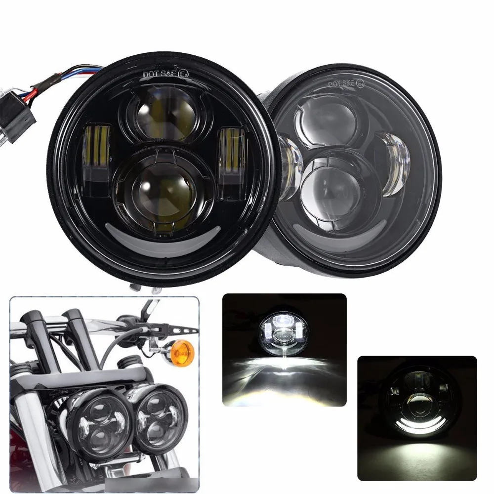 Buy Dual Motorcycle Projector headlamp 4.5inch led